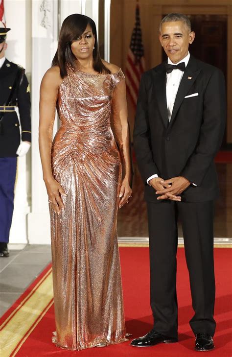 chainmail atelier versace gown|Michelle Obama’s Custom Atelier Versace Gown at .